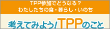 考えてみよう！TPPのこと
