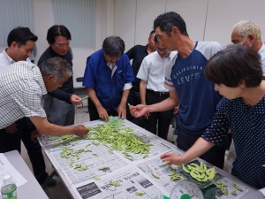 査定品を確認する生産者