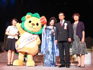 当ＪＡのマスコットキャラクターちばみ―もプレゼンターとして登場しました