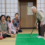 スカットボールを楽しむ参加者