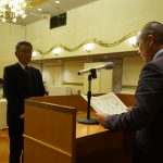 優良生産者として表彰される高安清一さん(11月17日