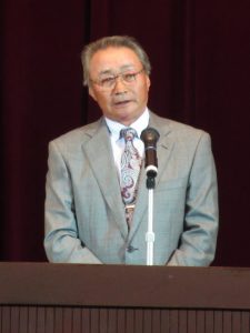 あいさつする杉﨑幸治部会長(9月19日)