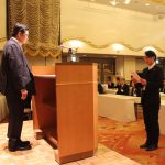 決意表明するＬＡの代表者（1月10日）