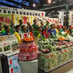 来場者に向け千葉県野菜をPRしました(11 月22日)