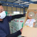 初出荷を迎えたタカミレッド(6月1日)
